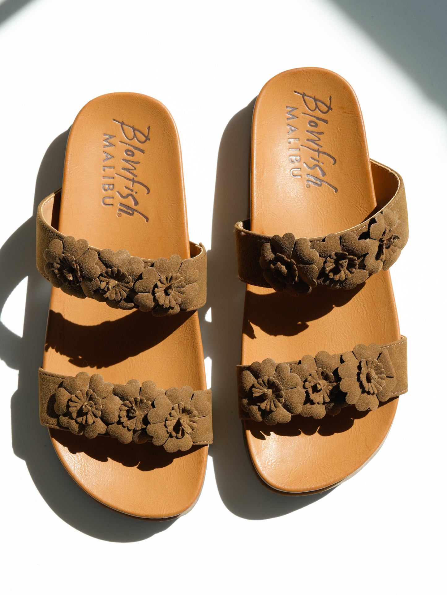 Blowfish Vegan Suede Floral Sandal