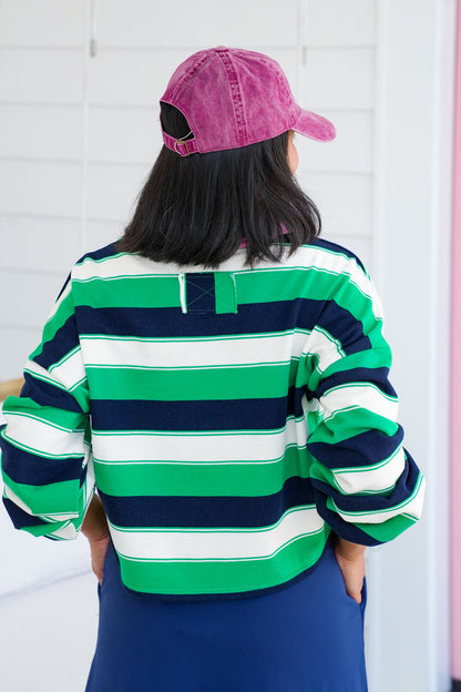 Stripe Long Sleeve Pullover Top