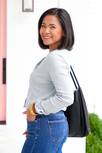 Cotton Long Sleeve Button Down Cardigan