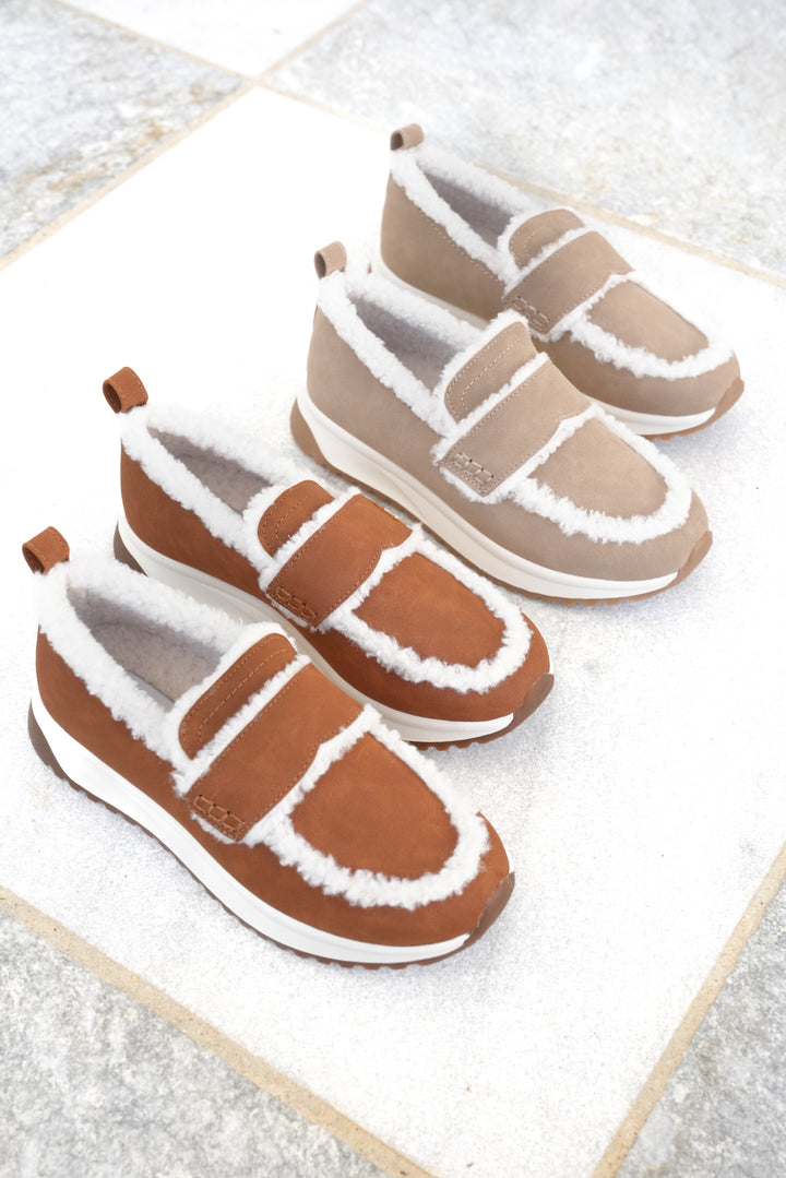 Yellow Box Cozy Vegan Shearling Slip On Loafer