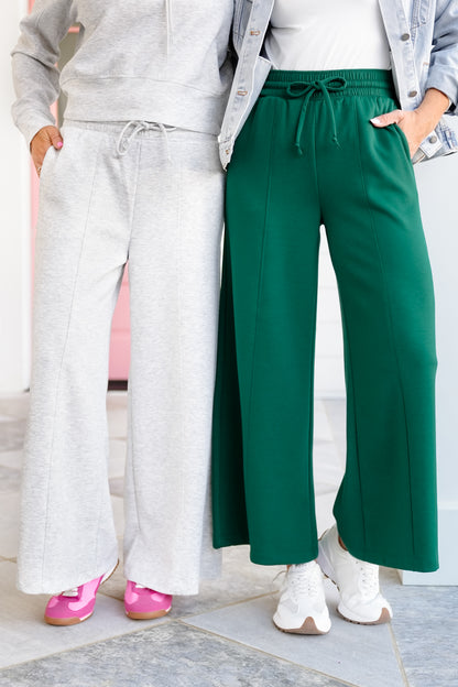 Poppy Day Door Buster! Zenana Scuba Drawstring Wide Leg Pants