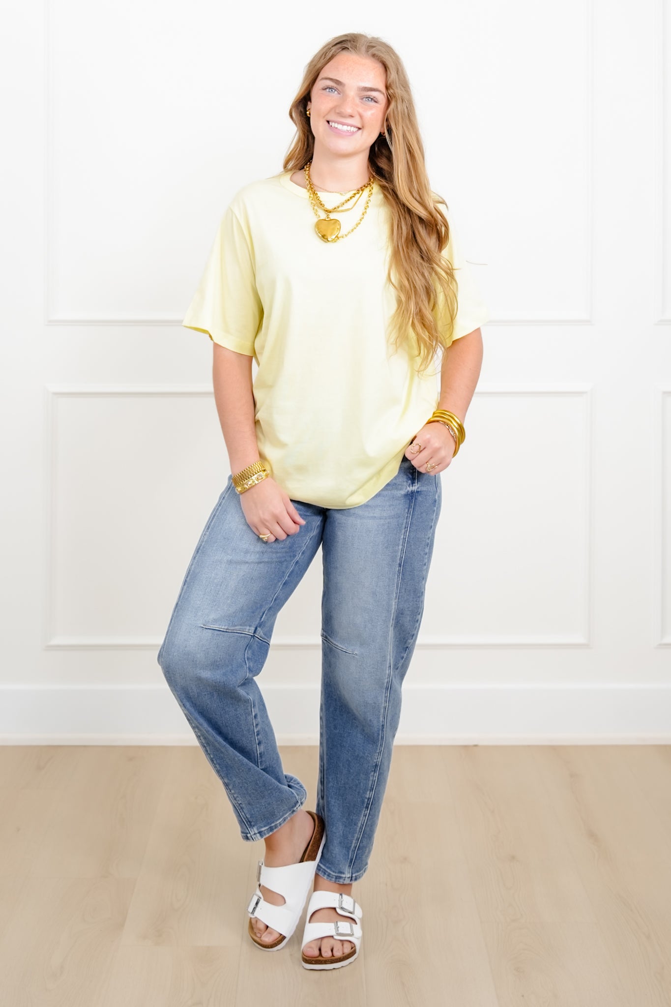 Door Buster! Solid Short Sleeve Crew Neck Tee