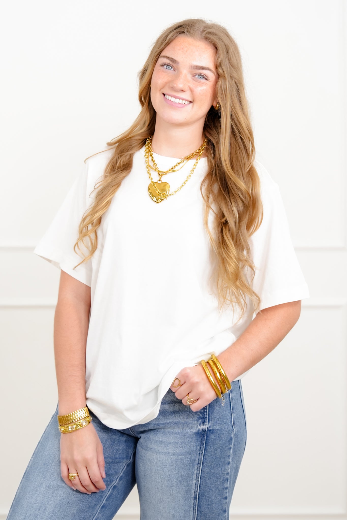 Door Buster! Solid Short Sleeve Crew Neck Tee