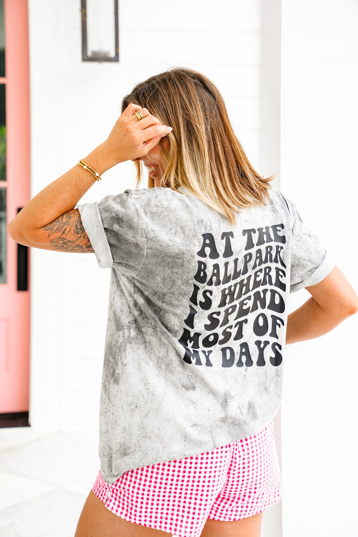 Plus/Reg Short Sleeve "At The Ballpark" Graphic Tee