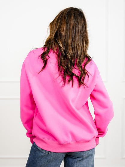 Plus/Reg Solid Long Sleeve Mock Neck Pullover Sweatshirt