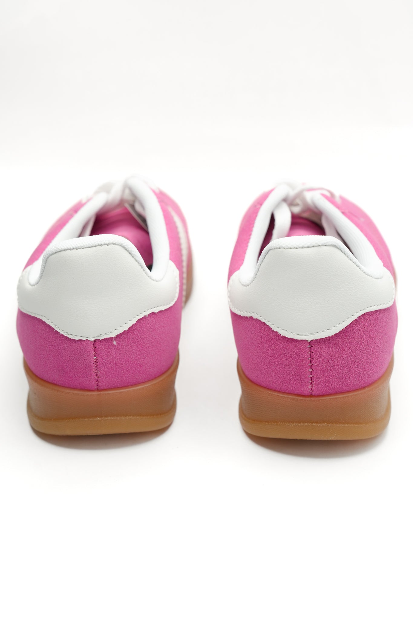 Retro Inspired Pink Soft Suede Sneaker