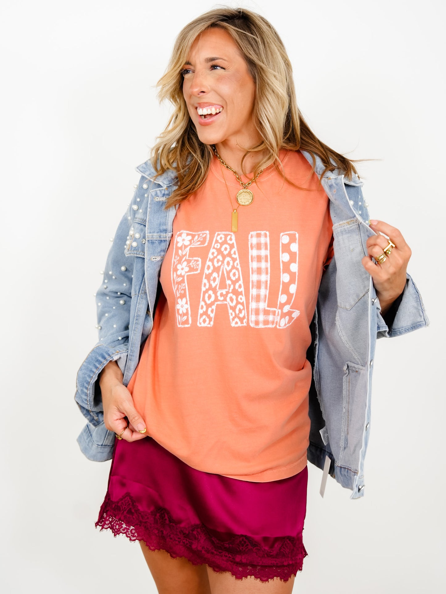 Plus/Reg Short Sleeve Fall Graphic Tee