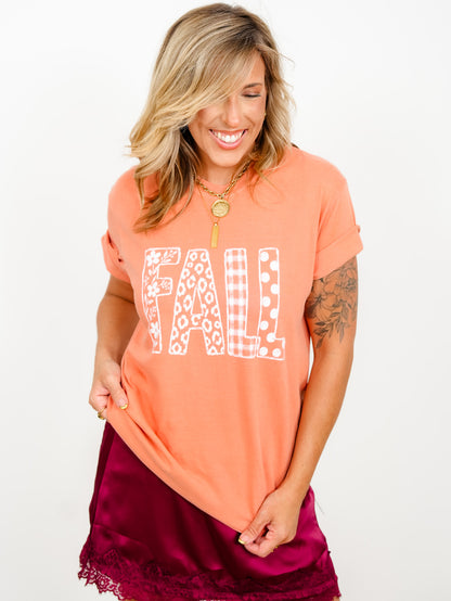 Plus/Reg Short Sleeve Fall Graphic Tee