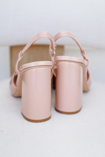 Restock! Pointed Toe Slingback Heeled Shoe with Adjustable Strap