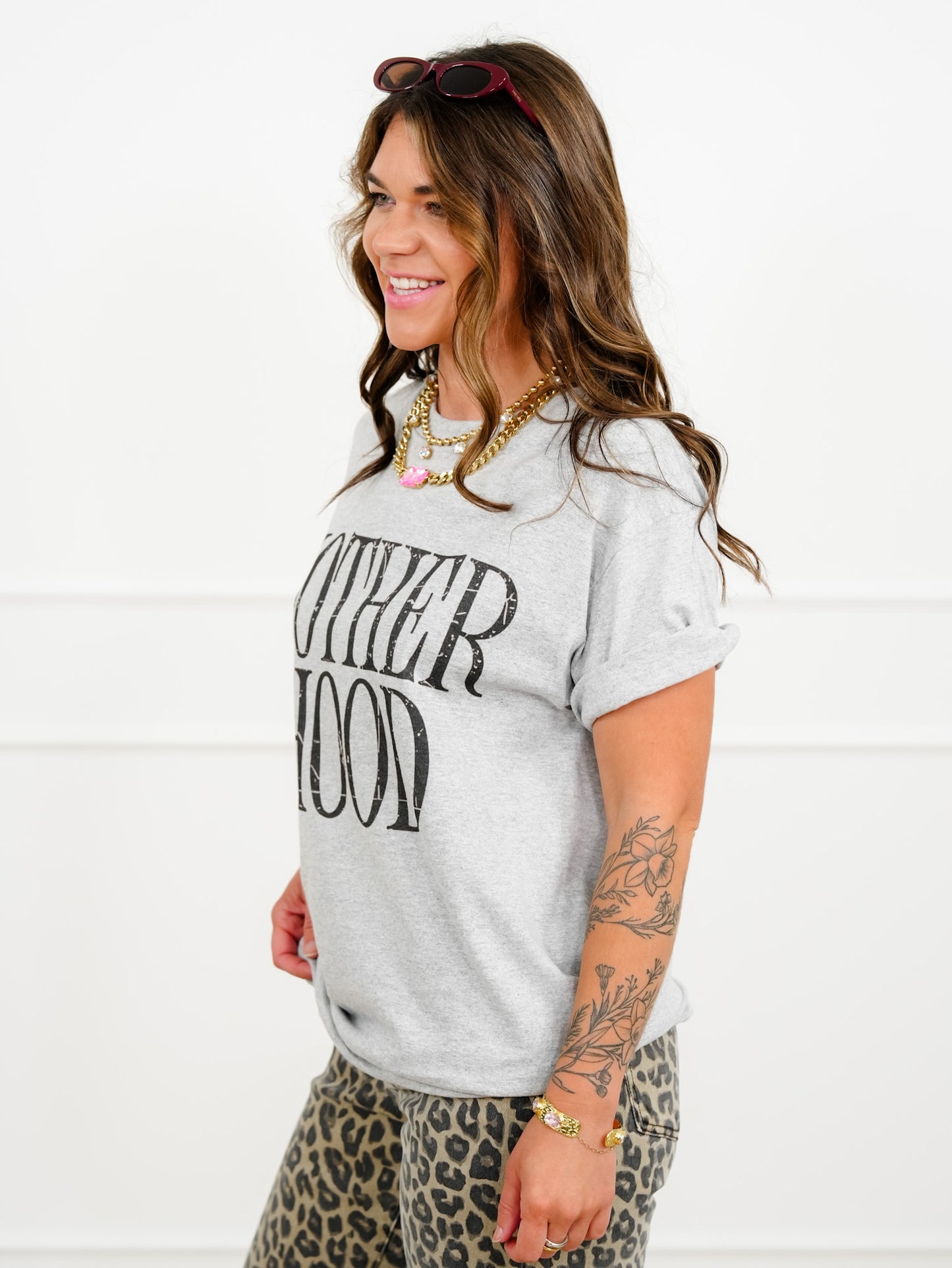Plus/Reg Short Sleeve "Motherhood" Graphic Tee