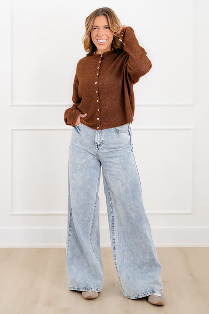 Long Sleeve Button Down Cardigan