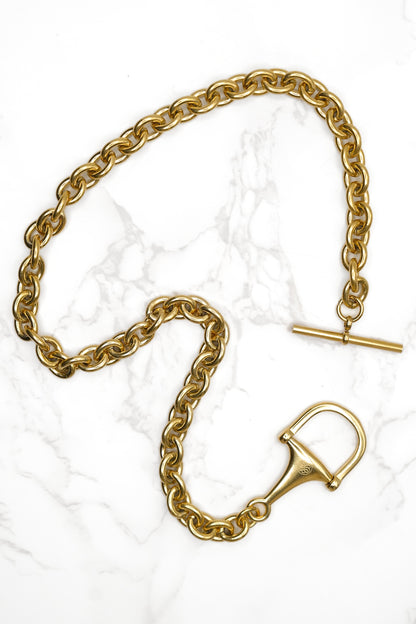 Equestrian Horse Bit Toggle Necklace