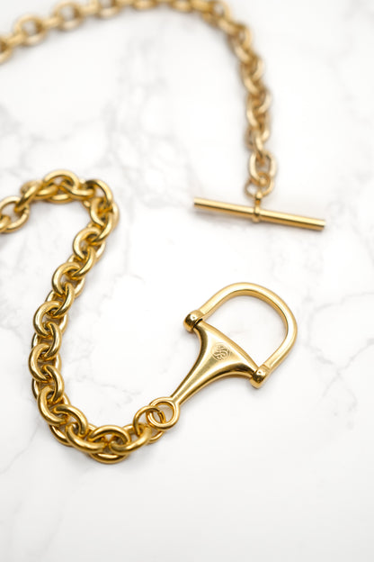 Equestrian Horse Bit Toggle Necklace