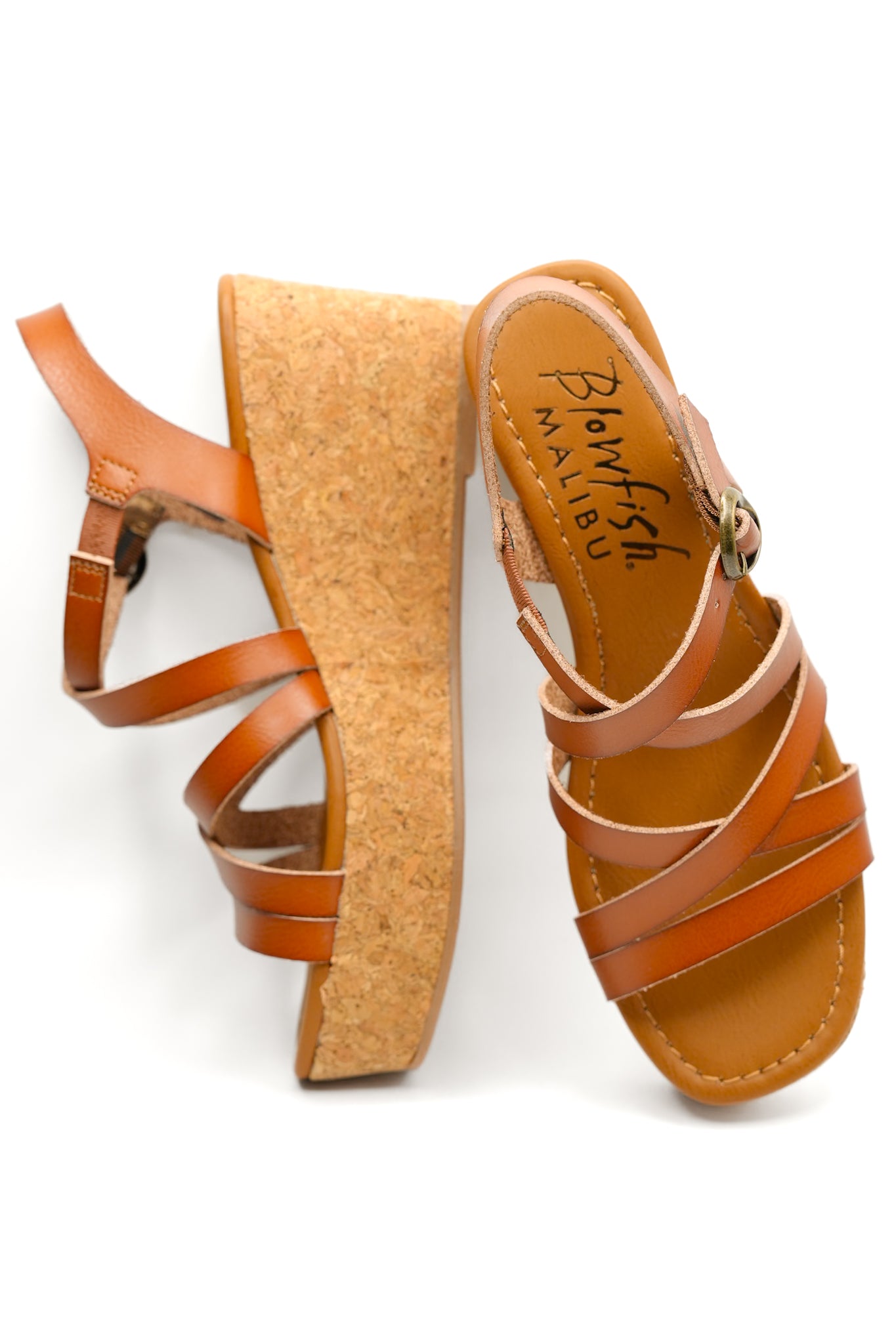 Blowfish Vegan Leather Strappy Wedge Sandal