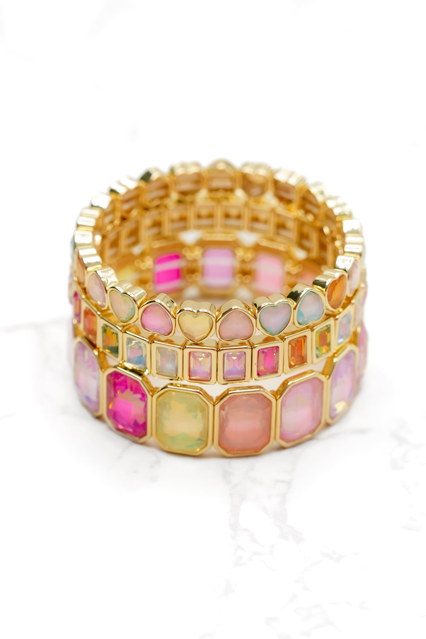 Treasure Jewels Sparkle Heart Stack Set