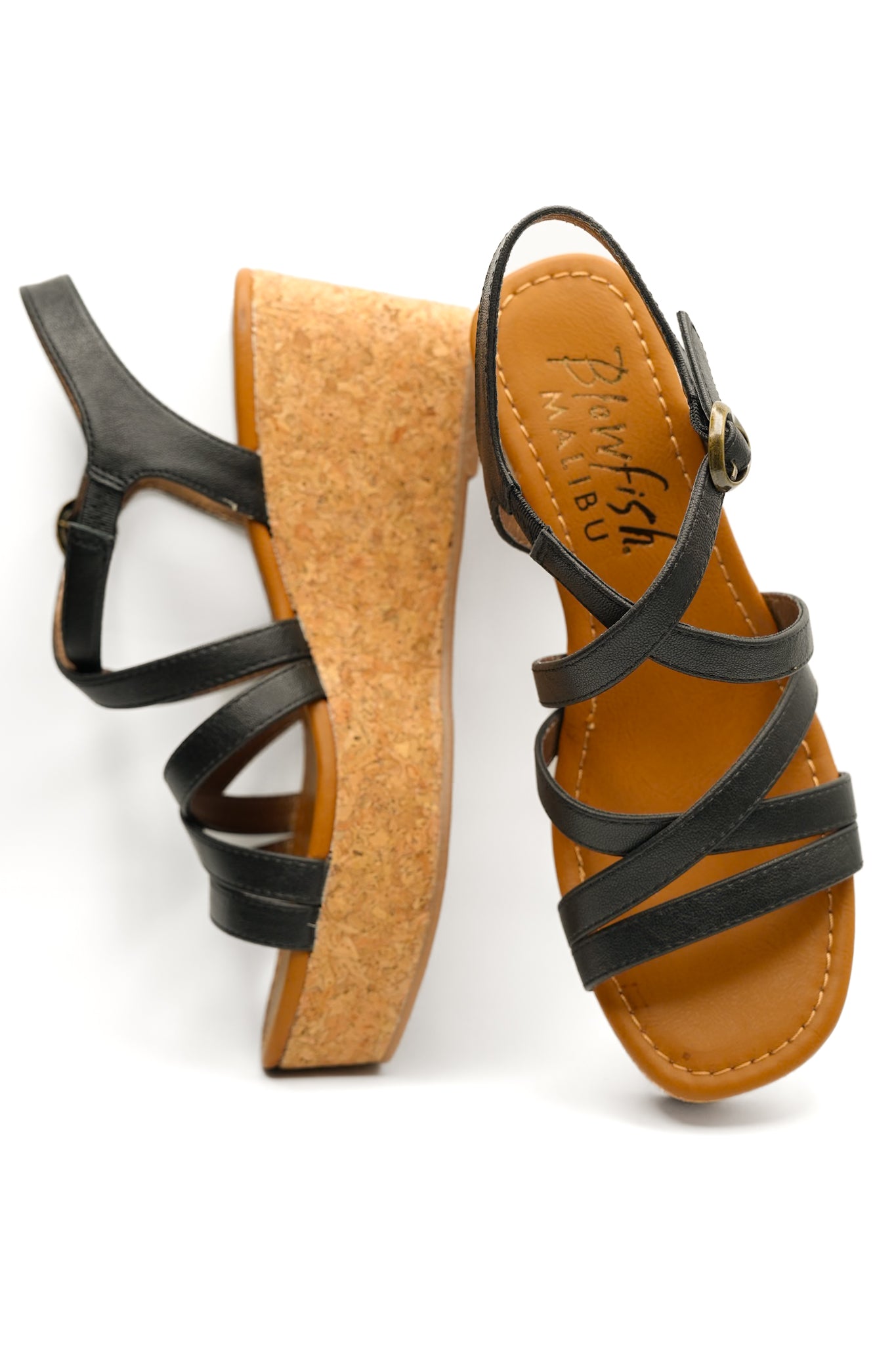 Blowfish Vegan Leather Strappy Wedge Sandal