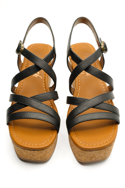 Blowfish Vegan Leather Strappy Wedge Sandal