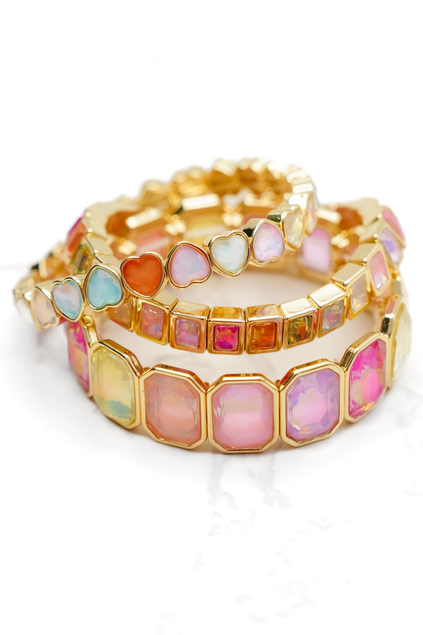 Treasure Jewels Sparkle Heart Stack Set