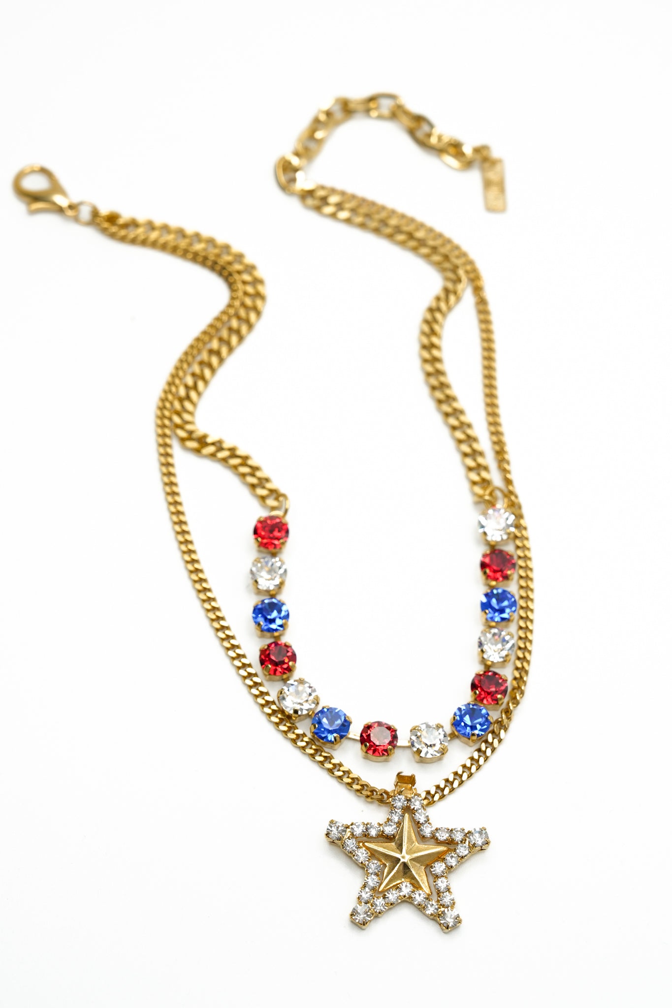 TOVA Layered Stars Necklace