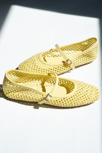 MIA Mesh Mary Jane Flat with Buckle Strap