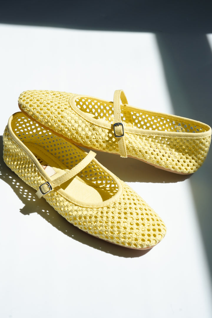 MIA Mesh Mary Jane Flat with Buckle Strap