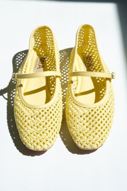 MIA Mesh Mary Jane Flat with Buckle Strap