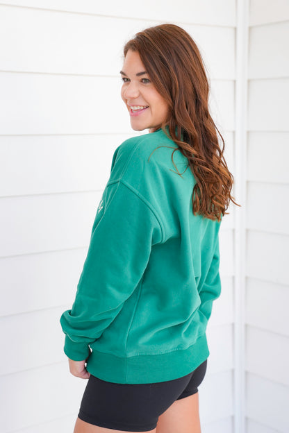Long Sleeve "Home By 8PM Club" Pullover Sweatshirt