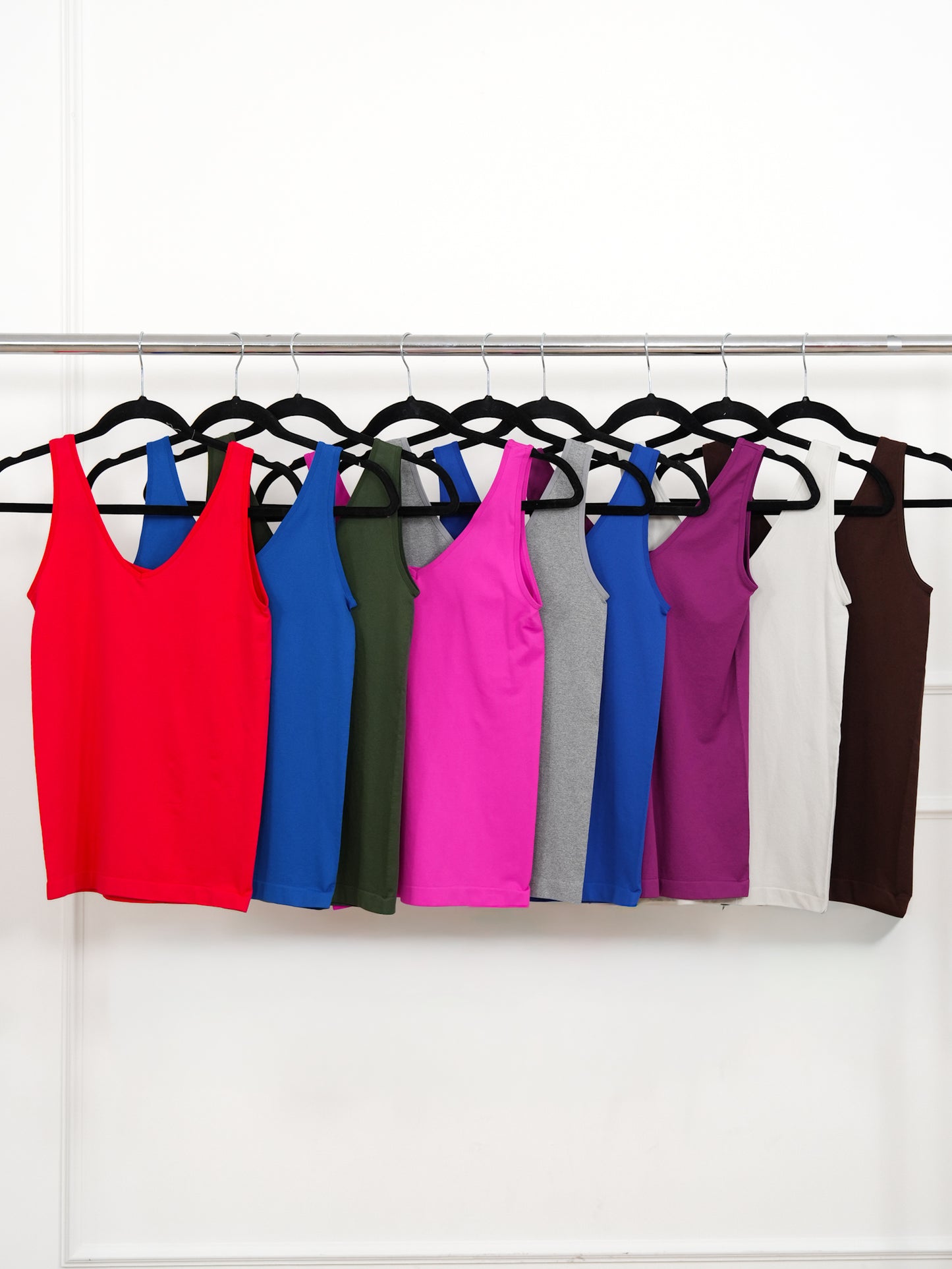 Door Buster! Zenana V/U Neck Reversible Seamless Tank Top