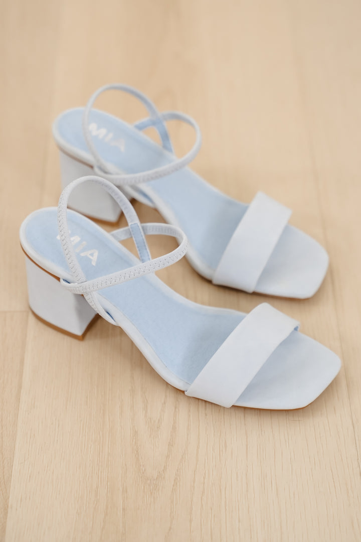 MIA Open Toe Slingback Block Heel Sandal