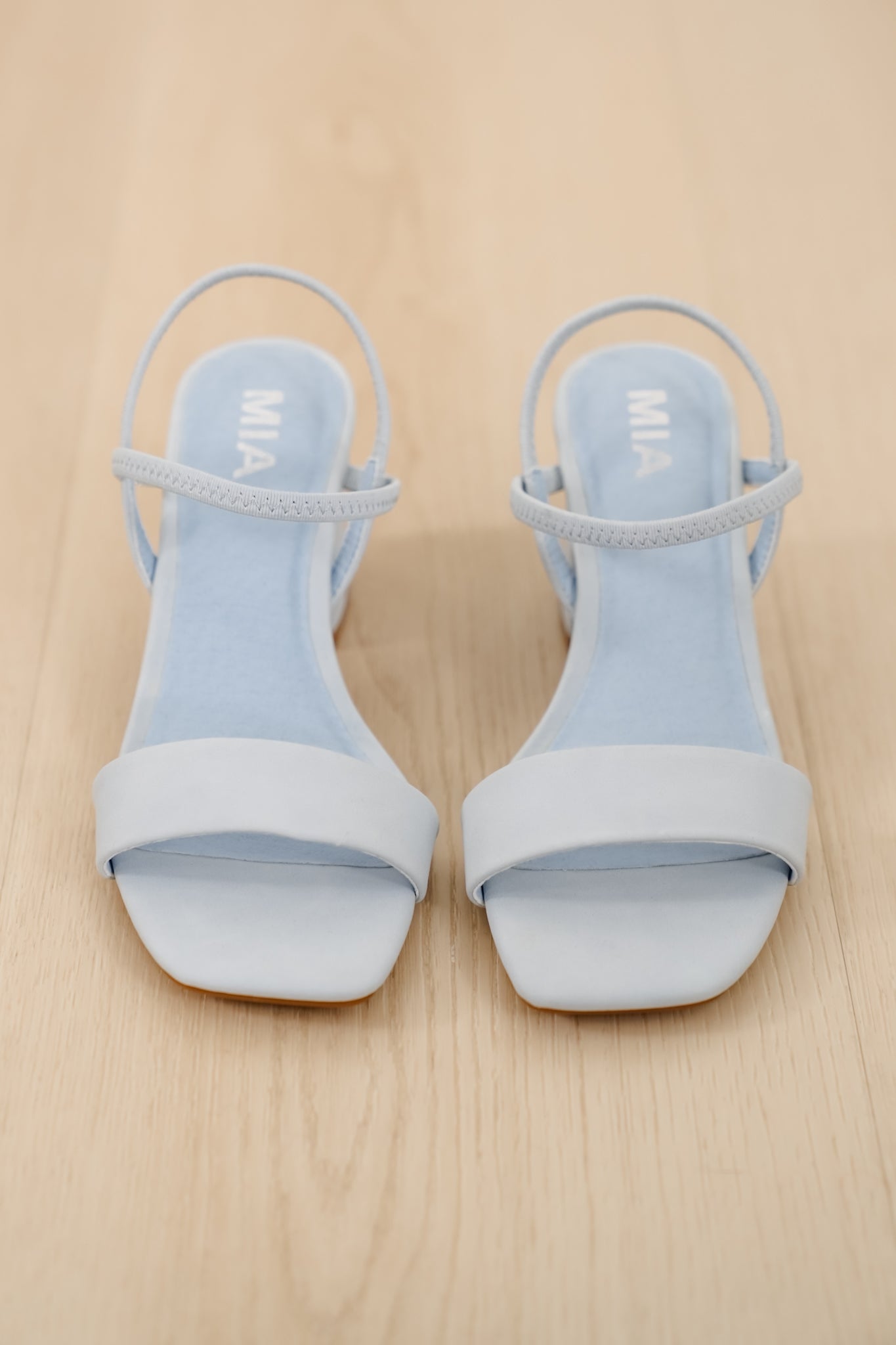 MIA Open Toe Slingback Block Heel Sandal