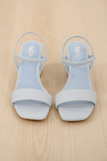 MIA Open Toe Slingback Block Heel Sandal