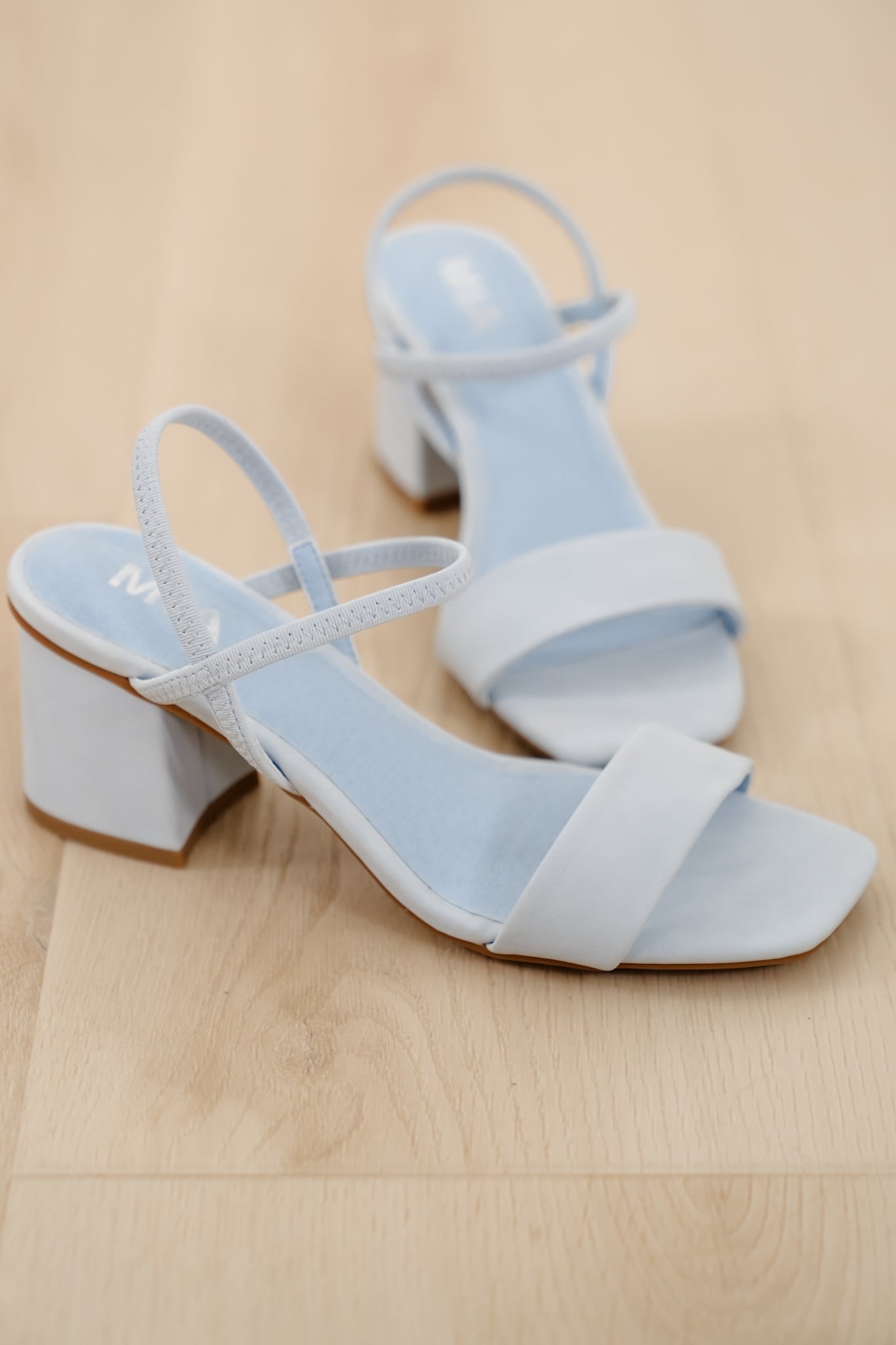 MIA Open Toe Slingback Block Heel Sandal