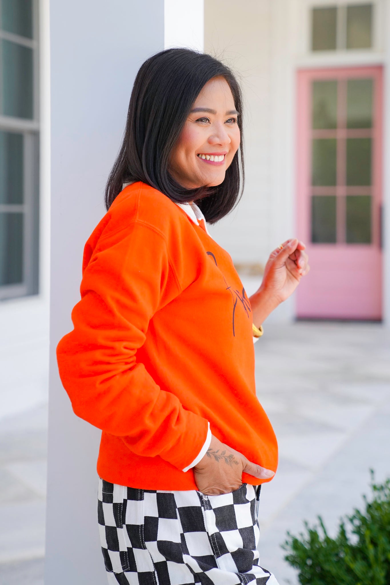 Plus/Reg Long Sleeve "Boo" Graphic Sweatshirt