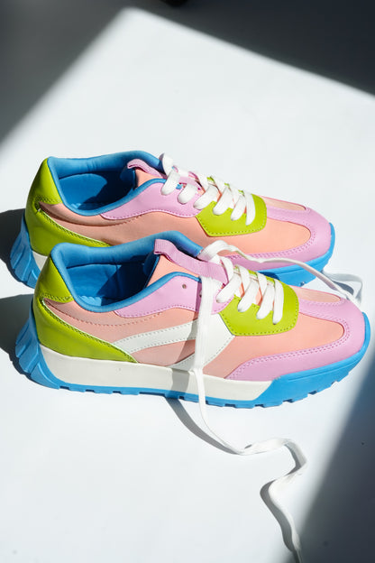 Restock! Chunky Retro Sneaker with Mixed Panel Design