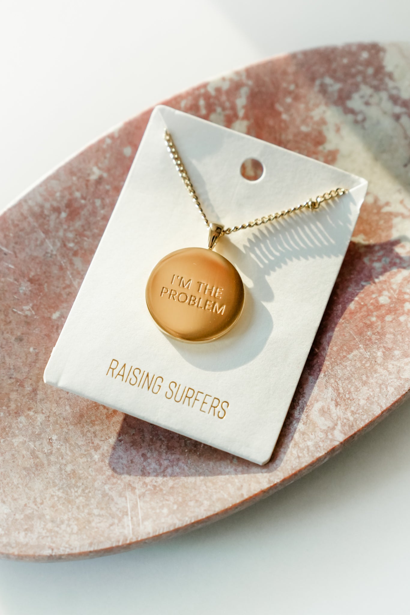 Raising Surfers I'm The Problem Necklace