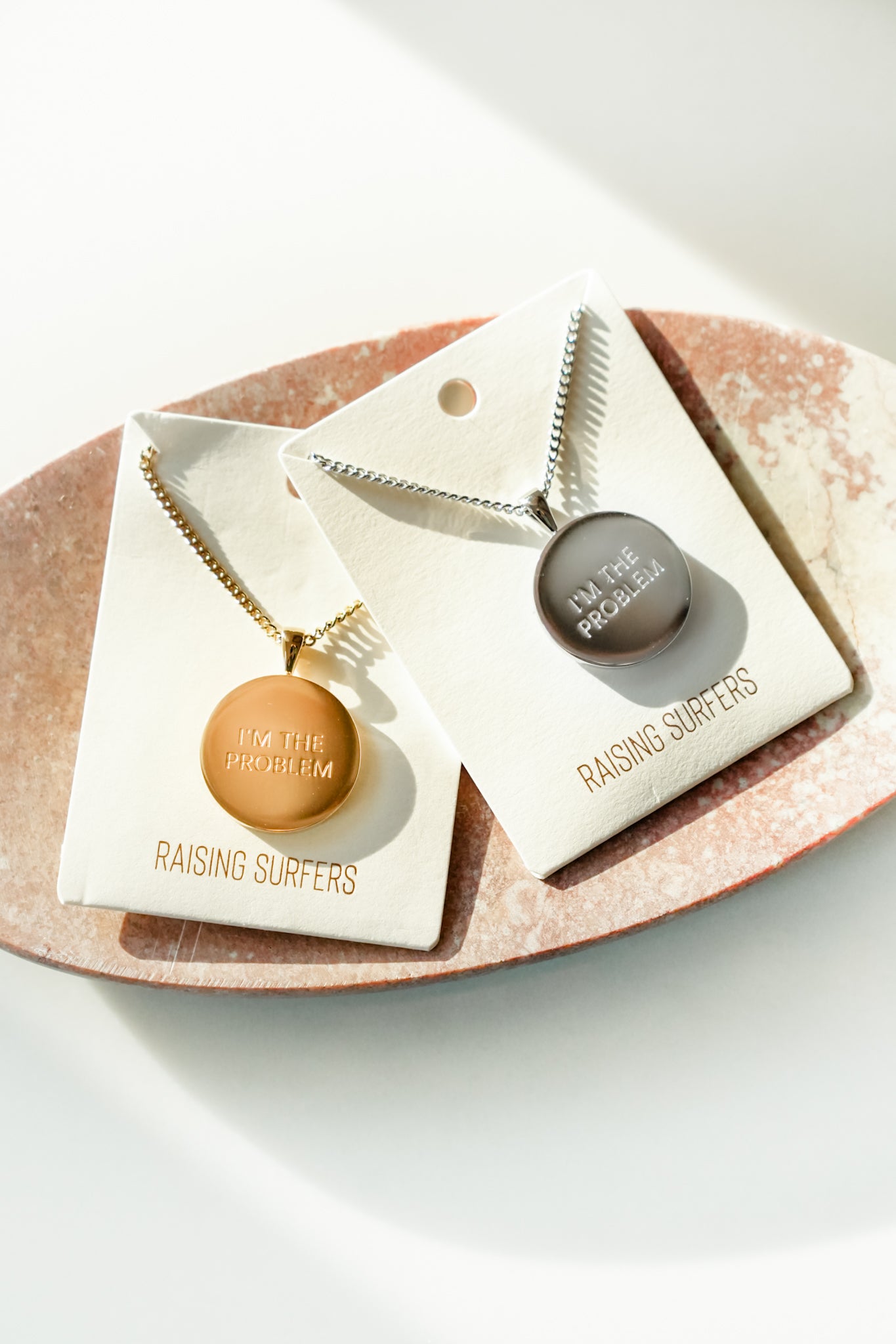 Raising Surfers I'm The Problem Necklace