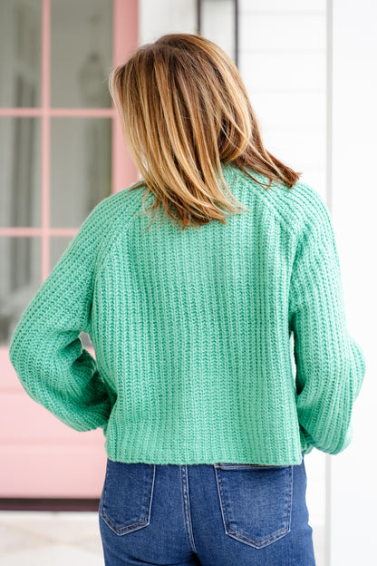 Ribbed Long Sleeve Button Down Cardigan Sweater