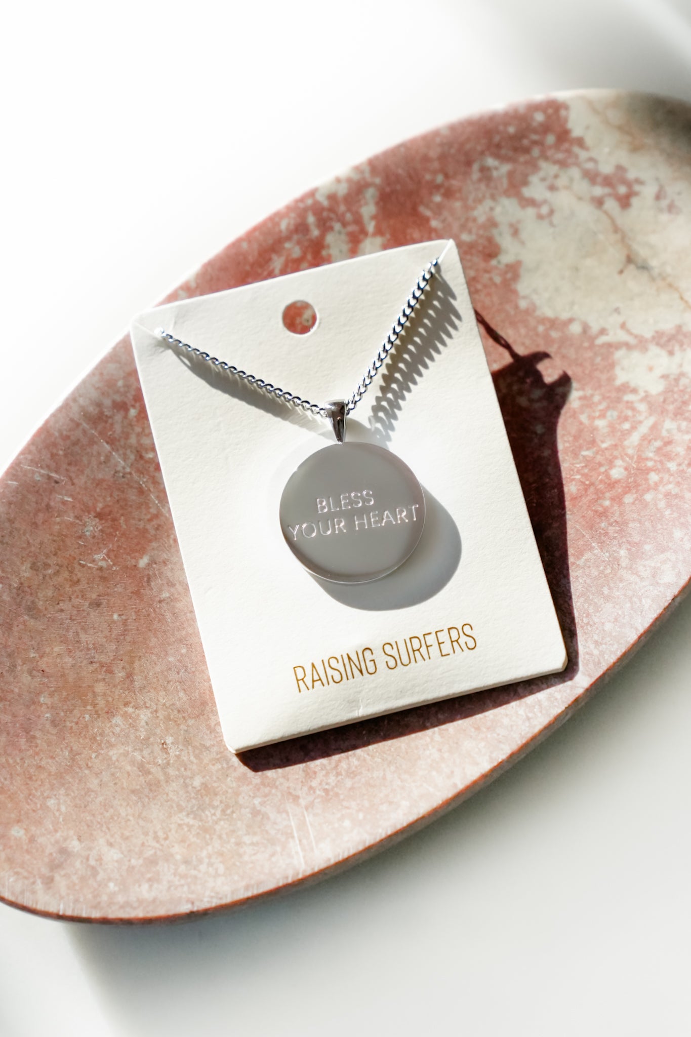 Poppy Day Raising Surfers Bless Your Heart Necklace