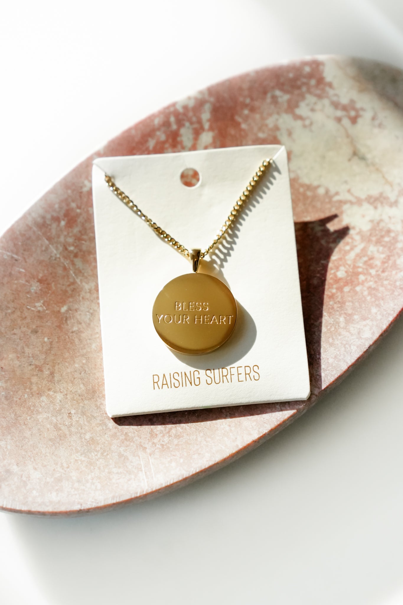 Poppy Day Raising Surfers Bless Your Heart Necklace