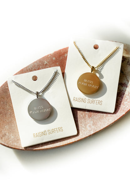 Poppy Day Raising Surfers Bless Your Heart Necklace