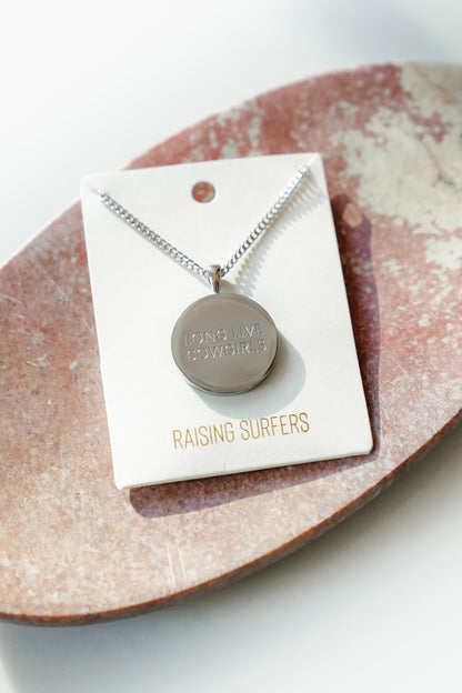 Poppy Day Raising Surfers Long Live Cowgirls Necklace
