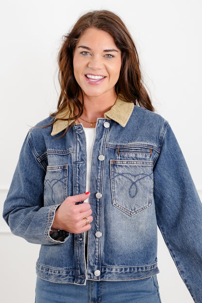 Plus/Reg Judy Blue Medium Wash Barn Jacket