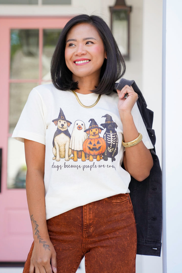 Plus/Reg Short Sleeve "People Are Creepy" Graphic Tee