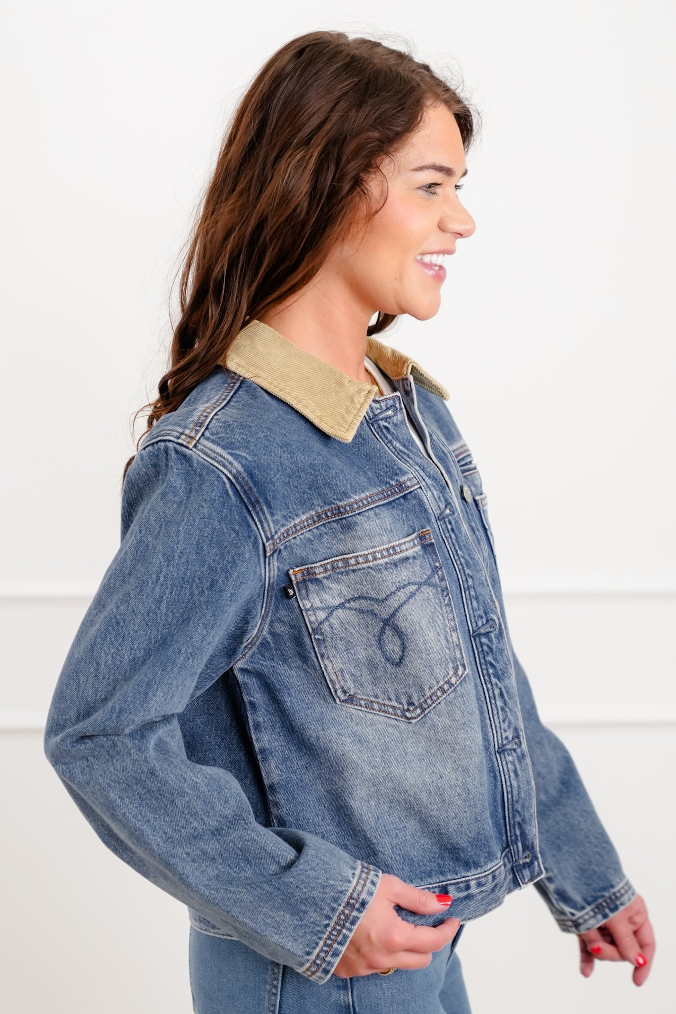 Plus/Reg Judy Blue Medium Wash Barn Jacket