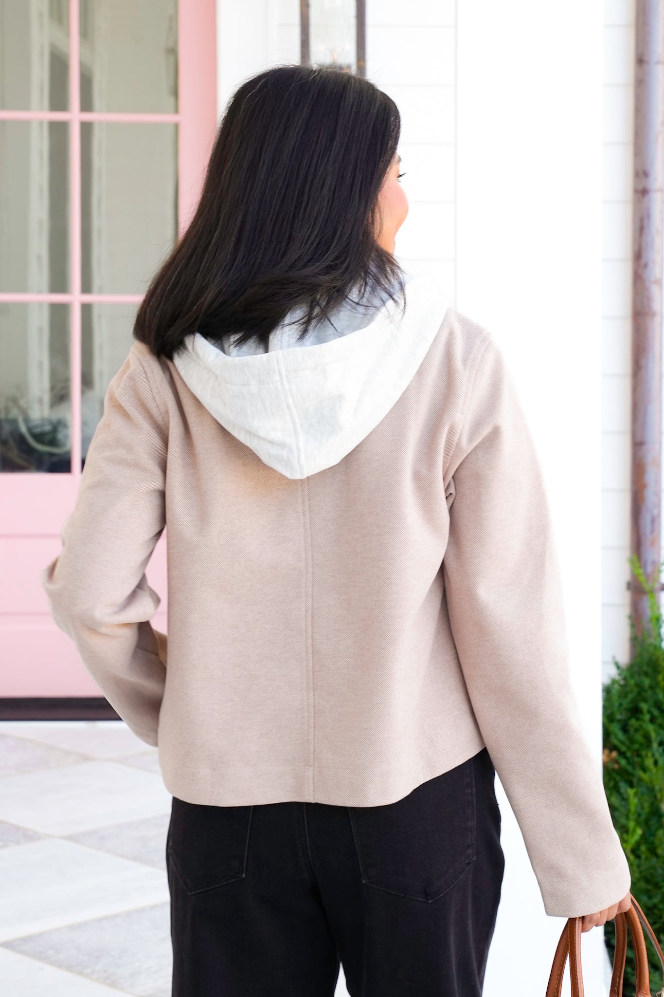 Long Sleeve Double Breasted Layered Jacket