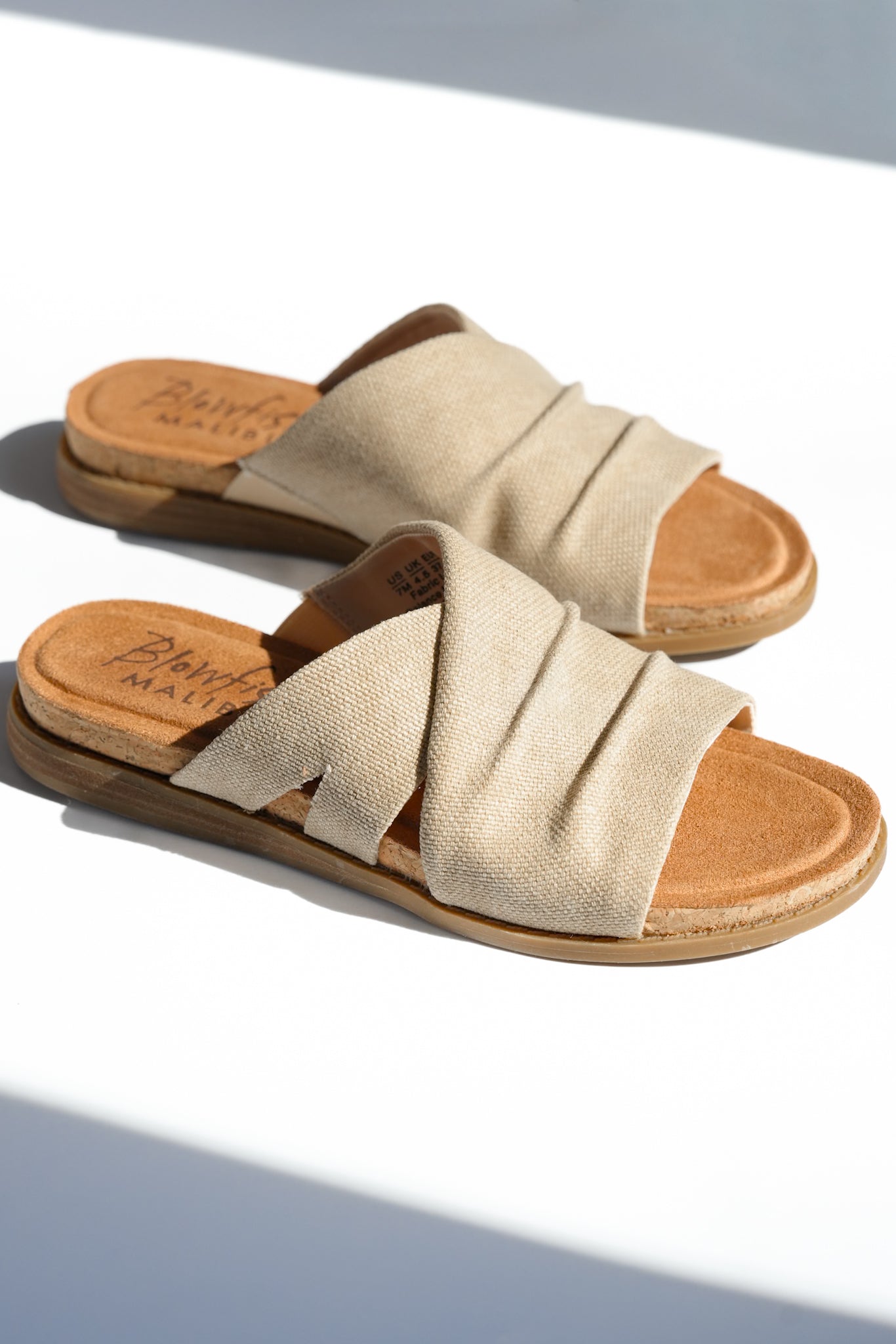 Blowfish Woven Fabric Wide Strap Slide