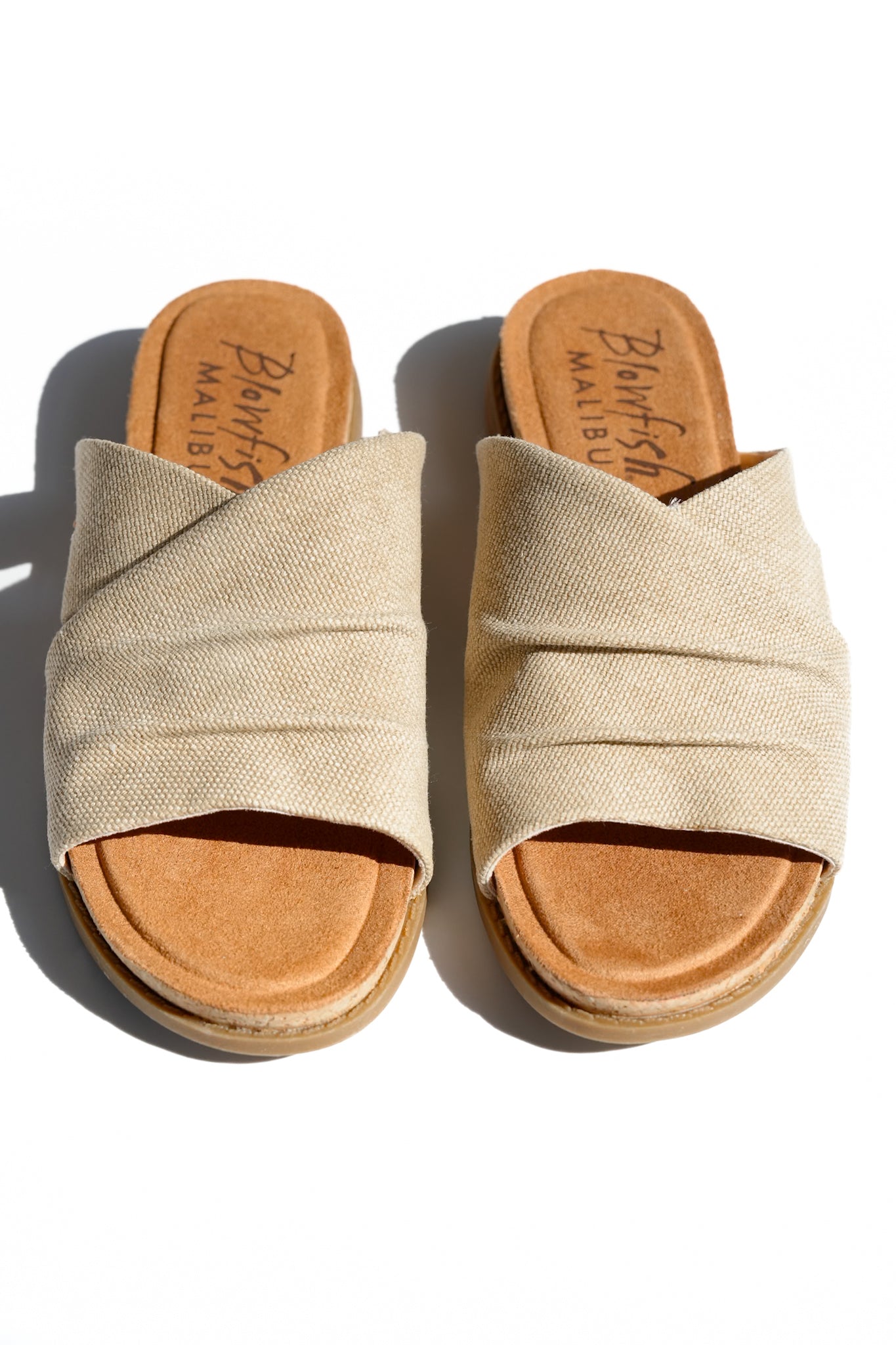 Blowfish Woven Fabric Wide Strap Slide
