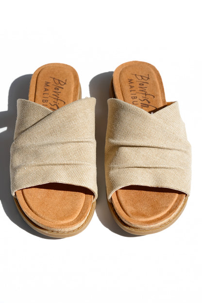 Blowfish Woven Fabric Wide Strap Slide