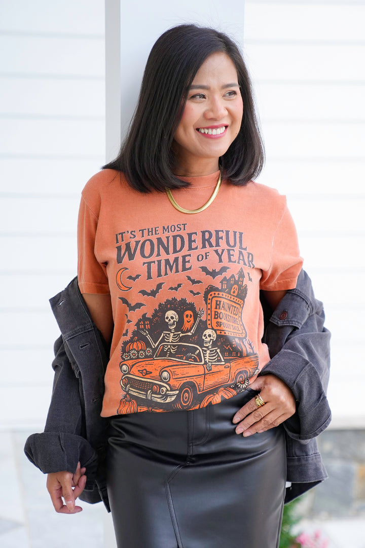 Plus/Reg Short Sleeve "Most Wonderful Time Of Year" Graphic Tee
