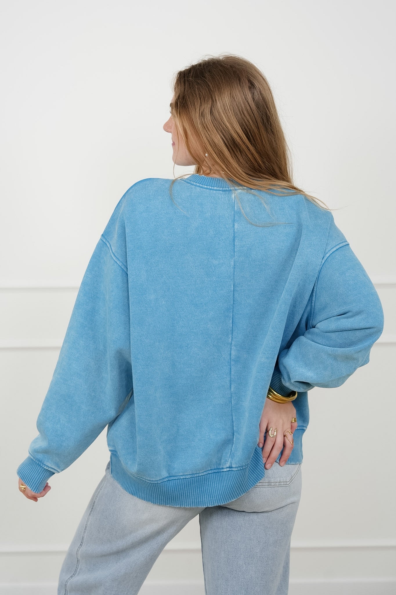 Door Buster! Zenana Acid Wash Oversized Fleece Pullover